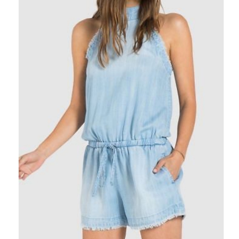 Cloth & Stone Light Blue Romper